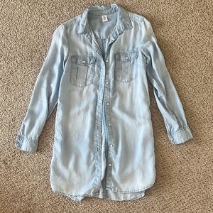 Denim Button Down shirt, women’s size 4